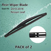 Nissan Leaf 250mm 10" Rear Windshield Wiper Blades (2010-2016)