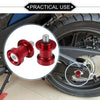 Motorcycle 1 Pair Swingarm Spools 8mm CNC Swing Arm Sliders Stand Red