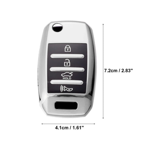 Kia Optima, Soul TPU Key Fob Cover Case (2013-2018, 2015-2018)