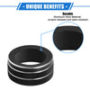 Jeep Renegade (2018-2023) Black 3 x AC Climate Control Knob Rings Cover