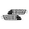 Audi A6 C7 Front Bumper Honeycomb Mesh Fog Light Grille Cover (2012-2018)