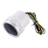 Car (0-8000 RPM) Black Face 2" 52mm 12V White LED Tachometer Gauge