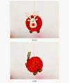 Christmas Tree Adorable Reindeer Pom Decoration Pendant