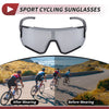Goggles 1x Motorcycle Riding Silver Tone Gray Lens Black Frame PC Eyeglasses