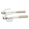 BMW F800GS F700GS F650 (2008-2023) - Silver Pair 20mm Handle Bar Risers