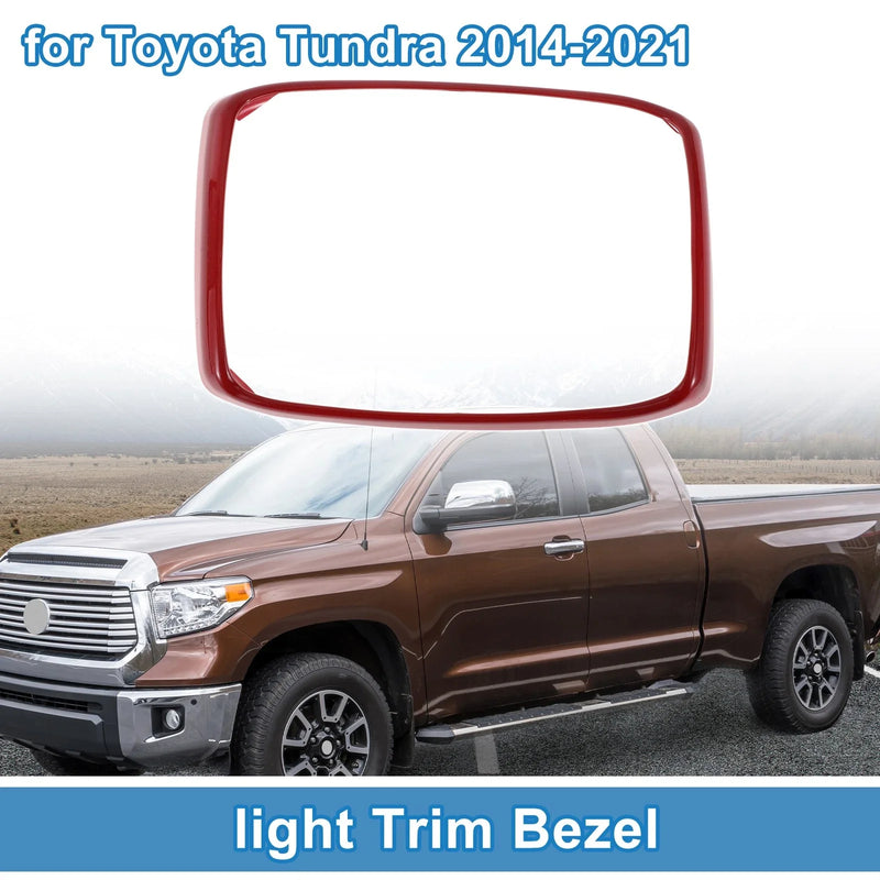 Toyota Tundra Rear Row Headlight Trim Bezel Red (2014–2021)