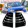 Golf Mk5 Gloss Black Side Rear Window Louver Shutter Cover Trim (2004-2009)