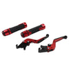 Suzuki GSXR600 / 750 Red Extendable Brake Clutch Levers Grip Set (2006-2019)