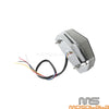 Honda LED Brake Tail Light Assembly Chrome w/Gray Lens (Universal)