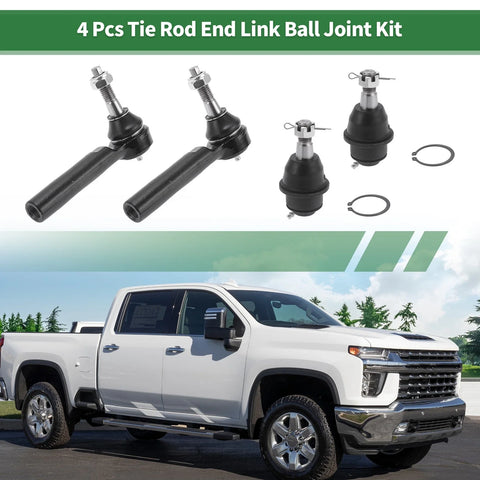 Chevrolet Silverado 1500 4 x Front Suspension Kit Tie Rod Ends Ball Joints