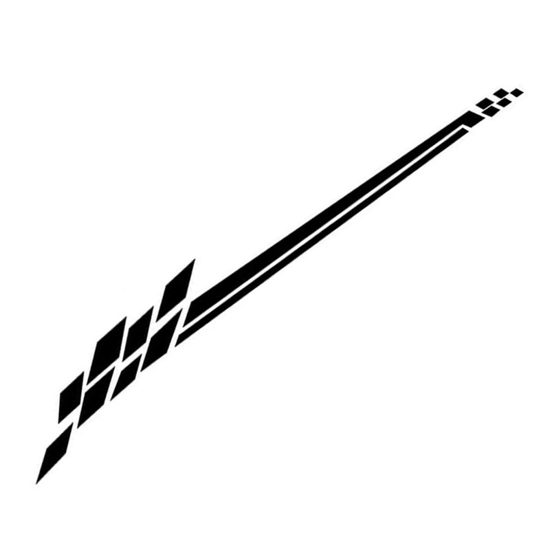 Auto Car Truck Universal Body Side Stripe Racing Graphics Decal Stickers (200CM)