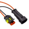 Car Waterproof Male Female 2 Pin Connector Adapter