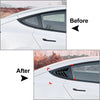 Tesla Model Y Glossy Black ABS Rear Window Louver Cover Trim (2020-2023)