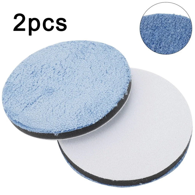 Car Polisher Drill 2 x Buffing Wax Polishing Sponge Foam Pad Kit