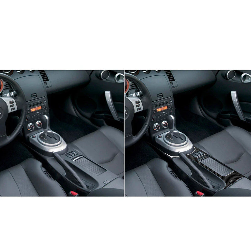 Nissan 350Z (2003-2009) Black Center Console Gear Shift Panel Cover