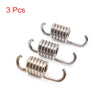 GY6 3pcs/Silver Tone Scooter Motorcycle Exhaust Muffler Pipe Swivel Spring