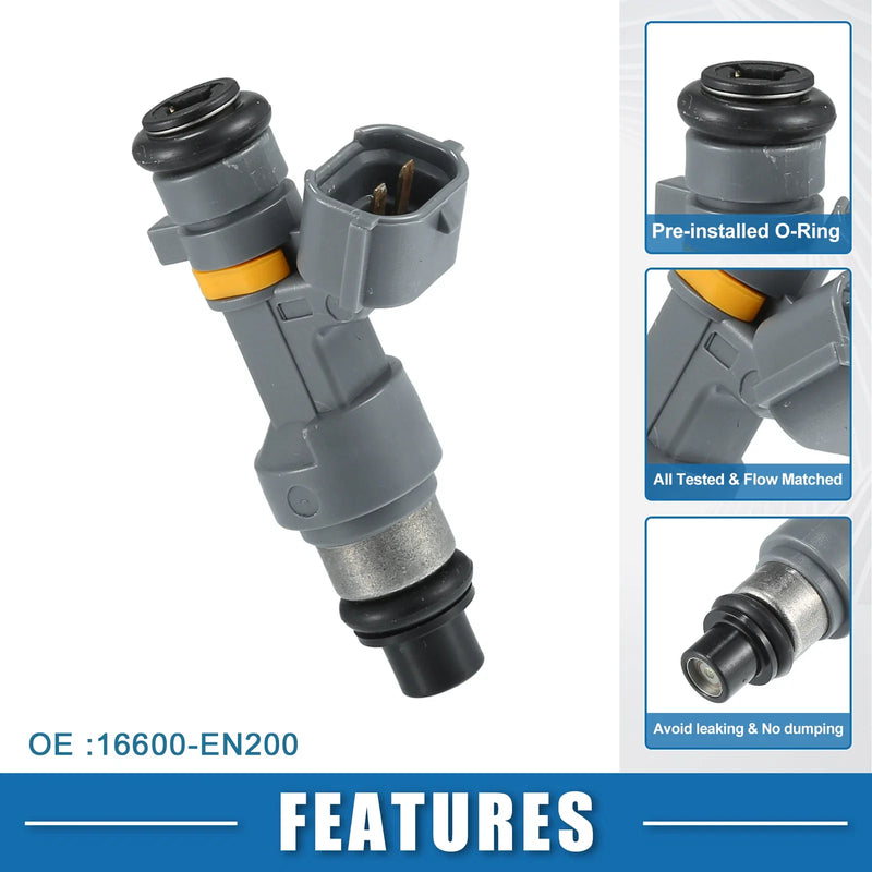 NISSAN Qashqai (2007-2013) - 4 Pcs Gray Fuel Injector 2.0