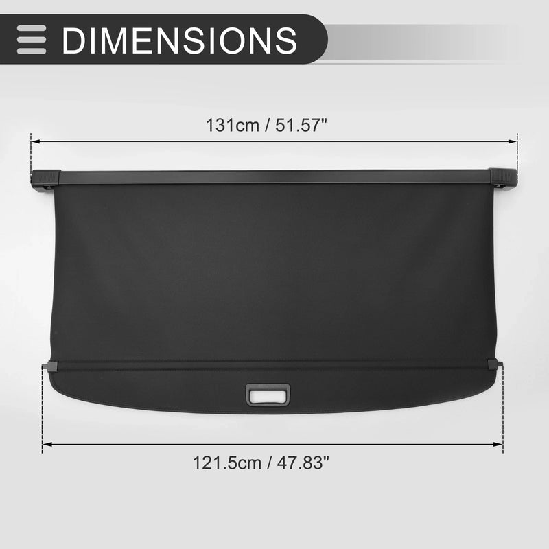 Mercedes-Benz ML-Class 2006-2011 Gloss Black Retractable Cargo Cover