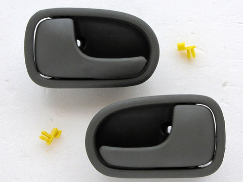 Ford Laser Tierra Courier Mazda 323 Bravo Inner Door Handle 2 x Grey (98-06)
