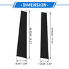 Mitsubishi L200 (2005-2014) Black 4 Pcs Door Pillar Window Trim