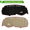 Honda Insight 2009-2014 Sun Protector Black Red Dashboard Cover Mat