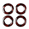 Benz E Class 4 Pcs Fire Red Door Lock Pin Covers (2015-2021)