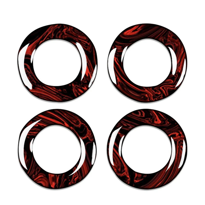 Benz E Class 4 Pcs Fire Red Door Lock Pin Covers (2015-2021)