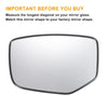 Honda Accord Left Side White Mirror Glass w/ Back Non-Heated (2008-2010)