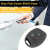 Ford Courier  - 3 Buttons Gray Key Case