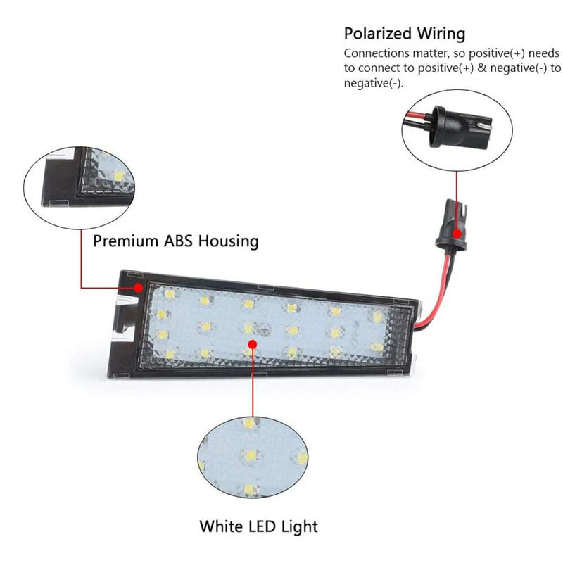 Cadillac CTS Sedan White LED License Plate Light (2008-2010)