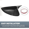 Honda Accord Rearview Mirror Cover Overlay Black Carbon Fiber (2018-2020)