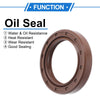 Oil Seal Rotary Shaft Seal FKM Rubber 28x40x7mm Brown 2 x Pcs