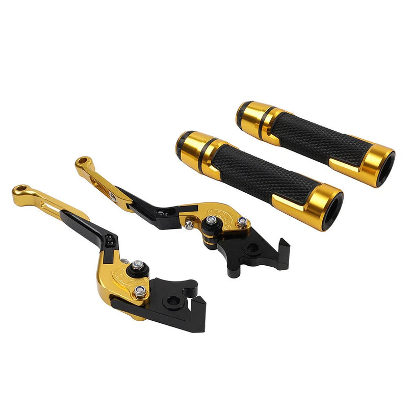 BMW R1200GS R1250GS Gold Extendable Brake Clutch Lever Grip Set (2013-2023)