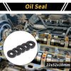 Oil Seal 5 Pcs Seal Ring Rotary Shaft Seal NBR Rubber 22x52x10mm Black