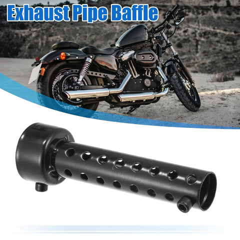 Motorcycle Black Exhaust Silencer Muffler Pipe 42mm