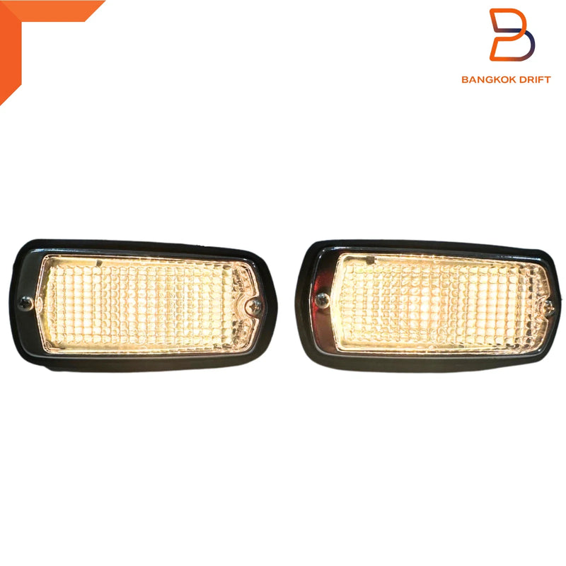 Nissan Datsun 510 240Z 260Z 280Z Pair of White Side Marker Clearance Lights