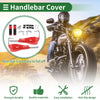 Motorcycle Handlebar End Grips / Red Aluminum Alloy Rubber