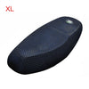 Motorcycle Seat Saddle XL 3D Mesh Cover Black Blue