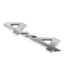 Universal Cars Silver 3D Rear Tailgate Emblem Badge Overlay Decal