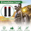 Motorcycle 7/8" 22mm Hand Grip Covers Aluminum Alloy Red 1 Pair