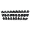 Harley  - 10 x Black CNC 9mm Motor Bolt Topper Caps Covers
