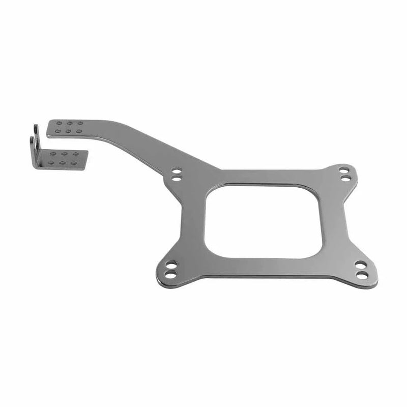 Chrome Carburetor Linkage Mounting Plate
