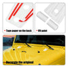 Jeep Wrangler 2007-2018 White Engine Hood Hinge Covers