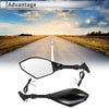 M10 Motorcycle Rear View Mirrors / 1 set / Mirrors Black Iron Plastic