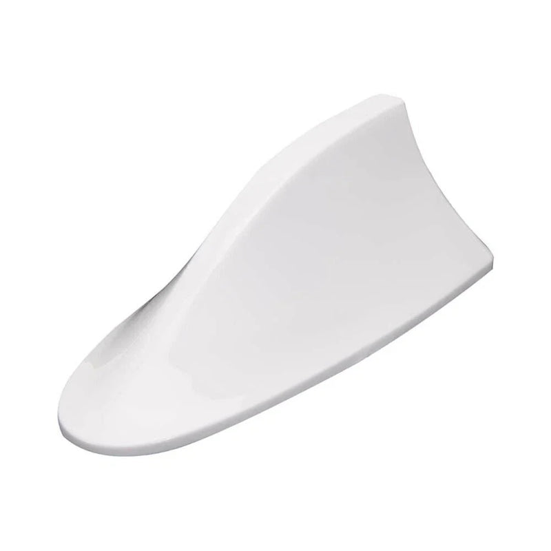 FM / AM Signal Radio Universal White Shark Fin Car Roof Antenna Cover