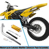 Honda Motorcycle Exhaust Muffler Silencer Pipe Kit 1.1Inch