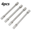 Car Truck Van 4x 100mm Metal Tire Wheel Valve Extension Cap Stem