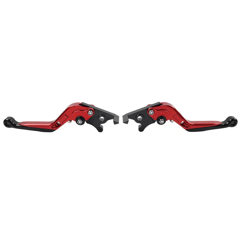 Suzuki GSXR600 GSXR750 CNC Red Extendable Brake Clutch Levers (2004-2005)