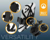 Motorcycle Bicycle Handlebars Universal Adjustable Bike Phone Mount