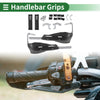 Motorcycle Hand Grips Diamond Pattern Black Handlebar Covers